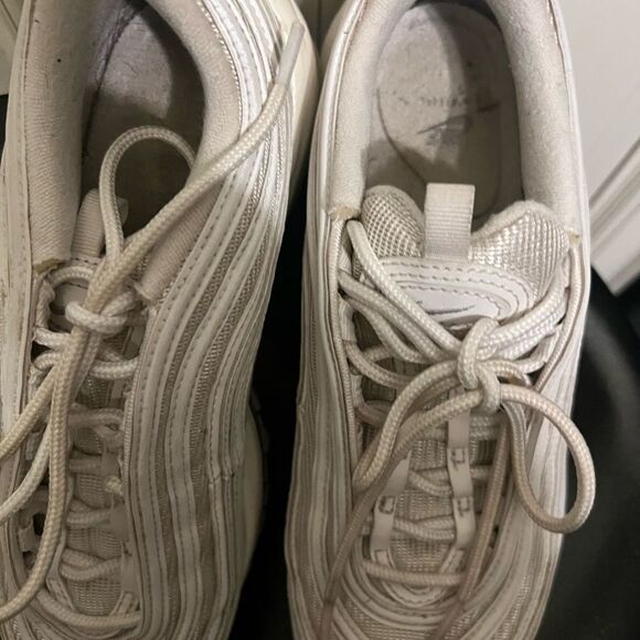 Nike Air Max 97 White Pure Platinum Womens Shoes Sz 8.5 921733-100 - Picture 13 of 14